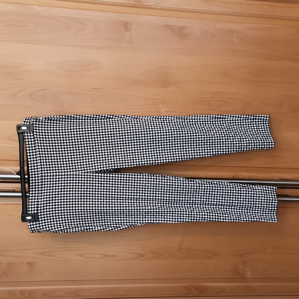 Maison Jules black check gingham pants